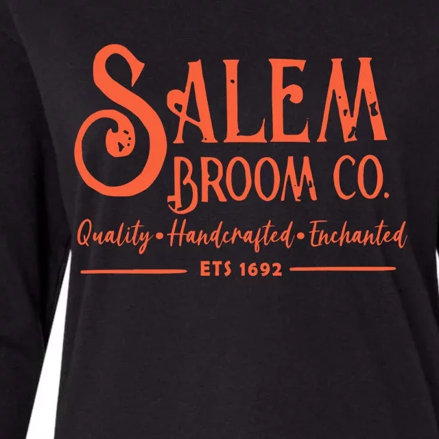 Salem Broom Co Est 1692 Womens Cotton Relaxed Long Sleeve T-Shirt