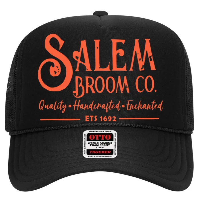 Salem Broom Co Est 1692 High Crown Mesh Trucker Hat