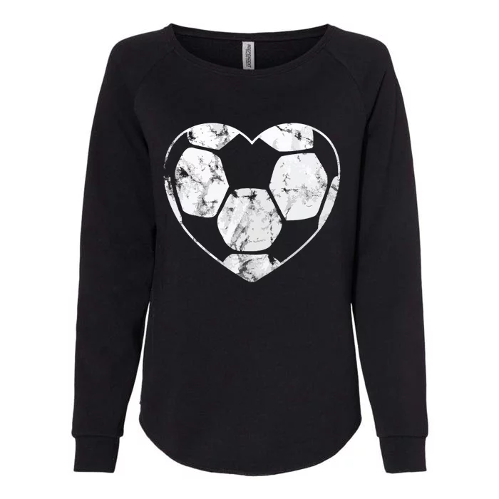 Soccer Ball Cute Heart Mom Fan Parent Coach Player Graphic Womens California Wash Sweatshirt