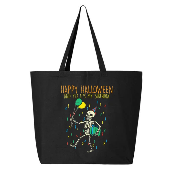 Spooky Birthday Celebration with Skeleton Design 25L Jumbo Tote