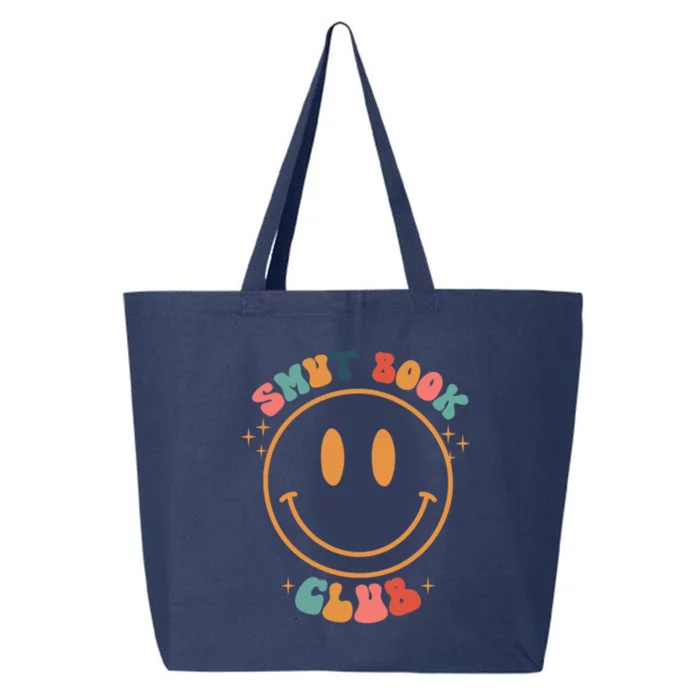 Smut Book Club Groovy Book Lover Bookish Front And Back Gift 25L Jumbo Tote