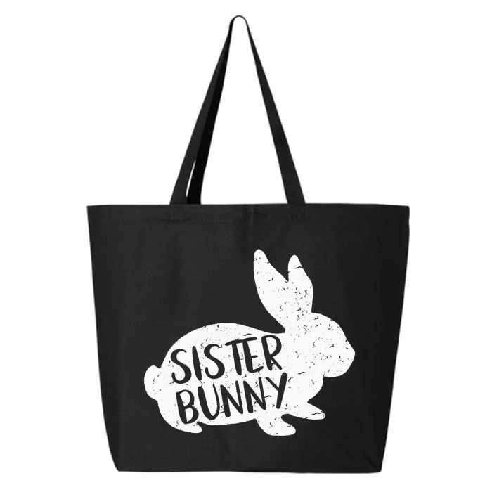 Sister Bunny  Cute Matching Family Easter Shirt 25L Jumbo Tote