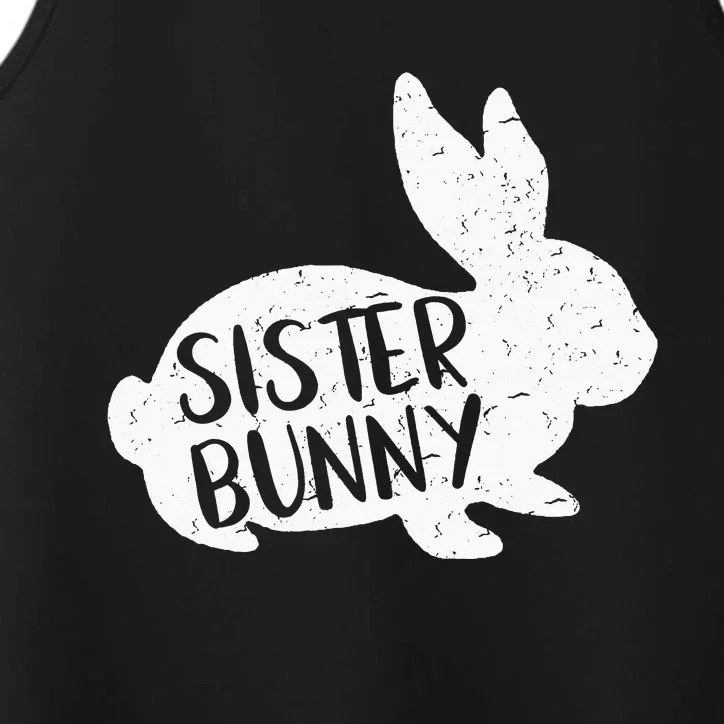 Sister Bunny  Cute Matching Family Easter Shirt Performance Tank