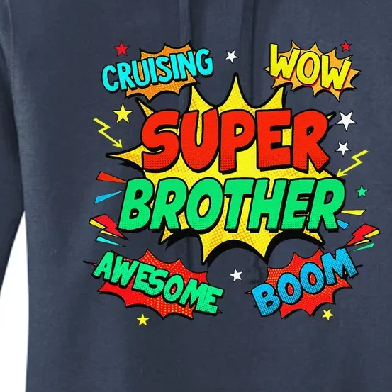 Superhero Brother Costume For Comic Book Birthday Women's Pullover Hoodie