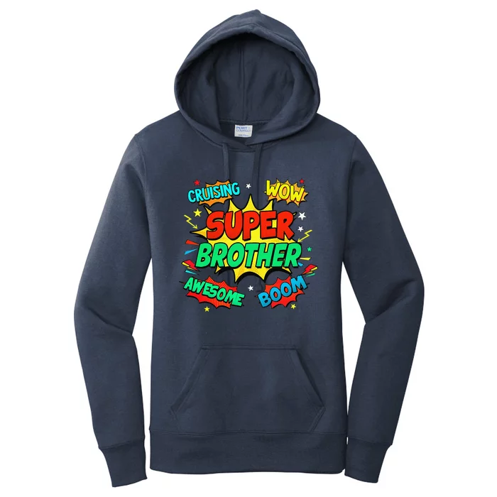 Superhero Brother Costume For Comic Book Birthday Women's Pullover Hoodie