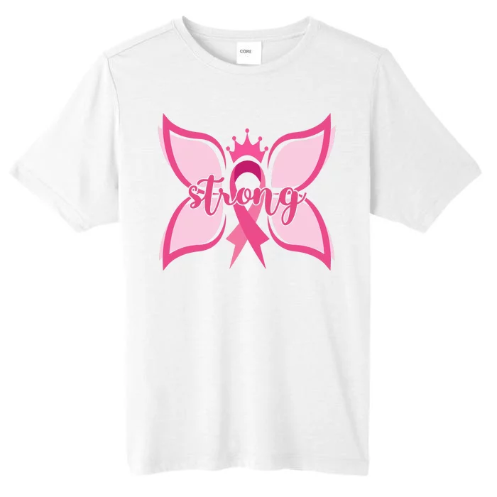 Strong Breast Cancer Awareness Butterfly ChromaSoft Performance T-Shirt