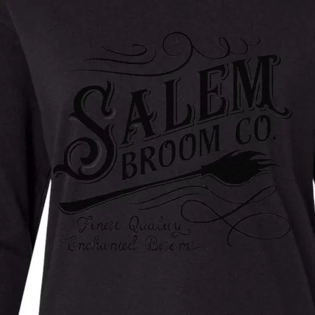 Salem Broom Company Est 1692 Halloween Sweatshirt Womens Cotton Relaxed Long Sleeve T-Shirt