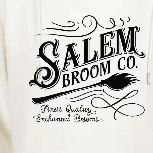 Salem Broom Company Est 1692 Halloween Sweatshirt Womens Funnel Neck Pullover Hood