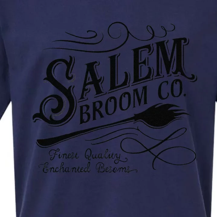 Salem Broom Company Est 1692 Halloween Sweatshirt Sueded Cloud Jersey T-Shirt