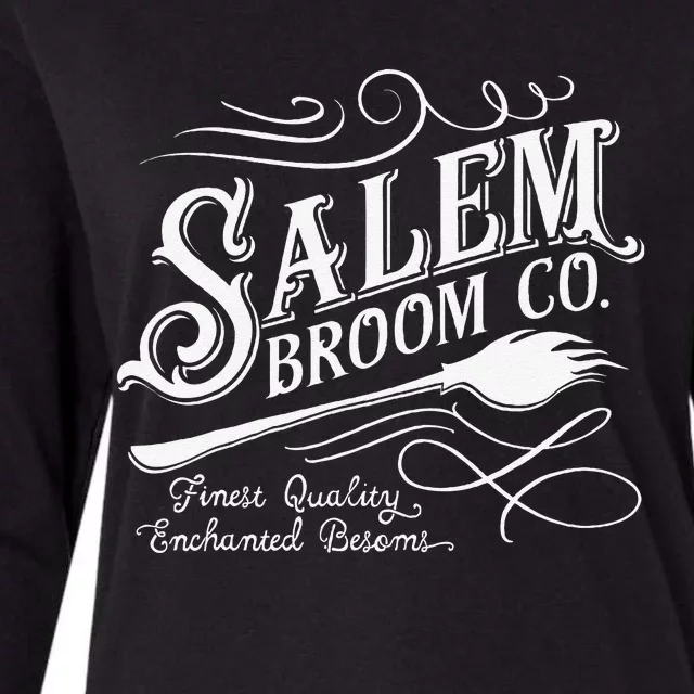 Salem Broom Company Est 1692 Halloween Womens Cotton Relaxed Long Sleeve T-Shirt