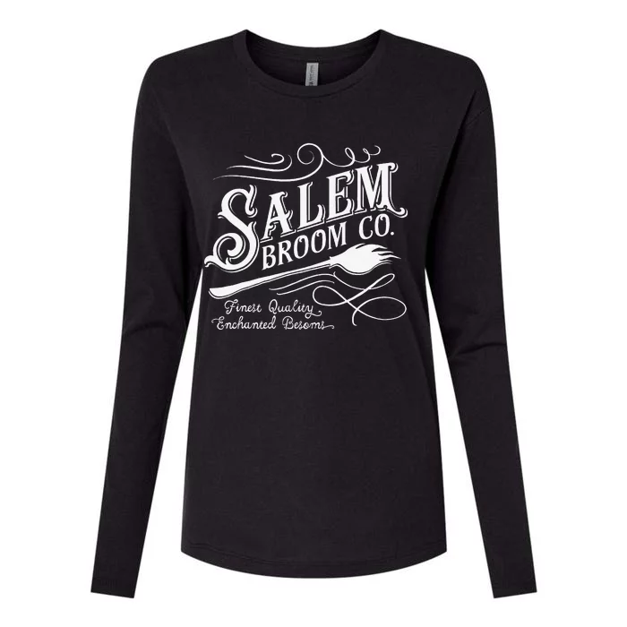 Salem Broom Company Est 1692 Halloween Womens Cotton Relaxed Long Sleeve T-Shirt