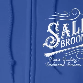 Salem Broom Company Est 1692 Halloween Full Zip Hoodie