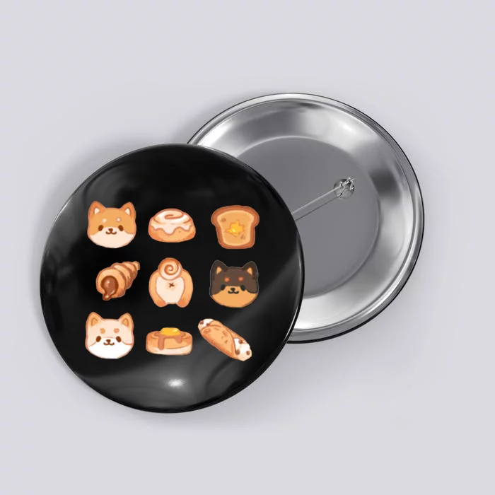 Shiba Buns Cute Cats Button