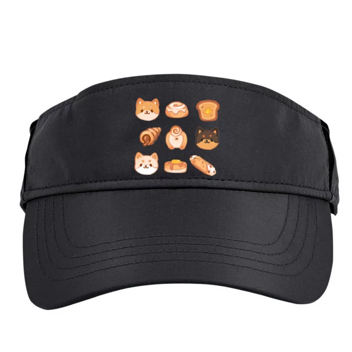 Shiba Buns Cute Cats Adult Drive Performance Visor