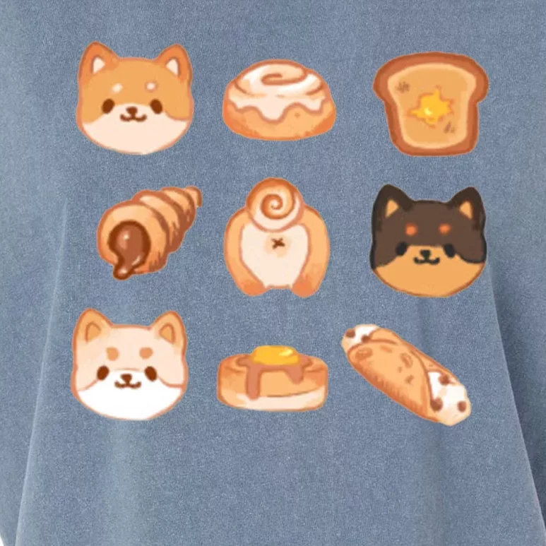 Shiba Buns Cute Cats Garment-Dyed Women's Muscle Tee