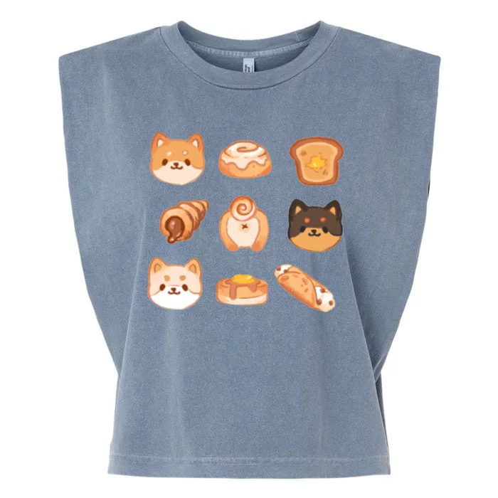 Shiba Buns Cute Cats Garment-Dyed Women's Muscle Tee