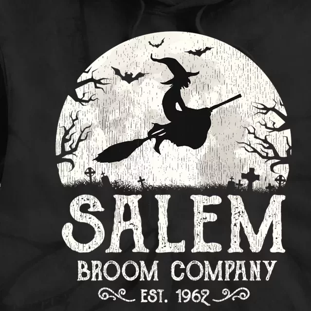 Salem Broom Company Shirts Grunge Halloween Womens Witch Tie Dye Hoodie