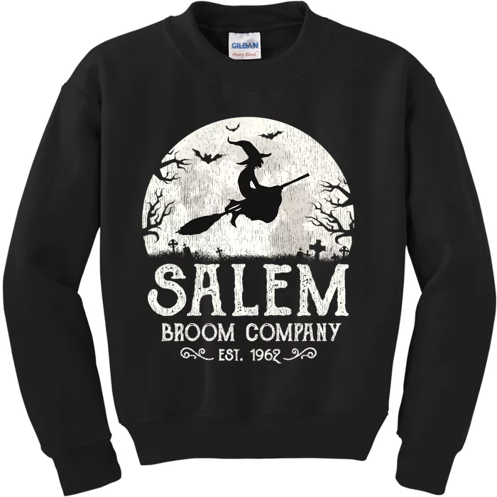 Salem Broom Company Shirts Grunge Halloween Womens Witch Kids Sweatshirt