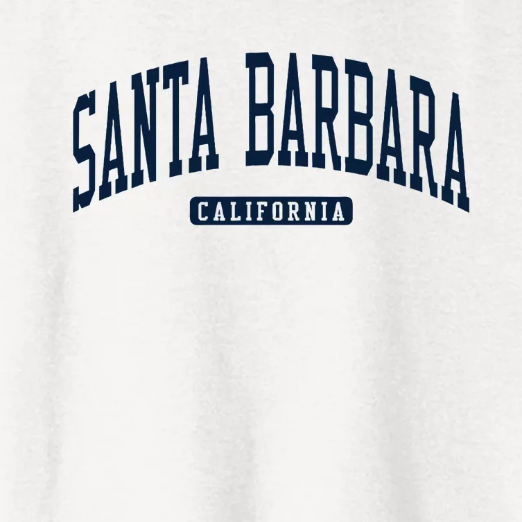 Santa Barbara California Ca College University Style Women's Crop Top Tee