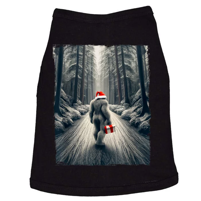 Santa Bigfoot Christmas Sasquatch Believe Doggie Tank