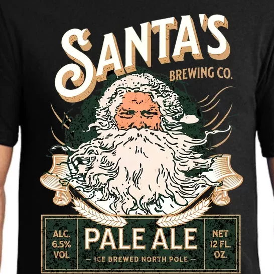 SantaS Brewing Company Pale Ale Fun Christmas Beer Drinking Pajama Set