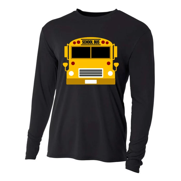 School Bus Costume Simple Halloween Costume Cooling Performance Long Sleeve Crew