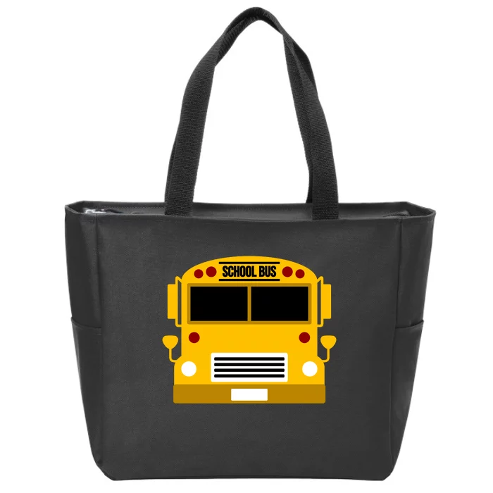 School Bus Costume Simple Halloween Costume Zip Tote Bag