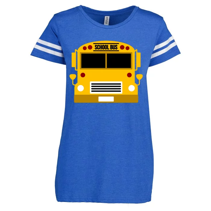 School Bus Costume Simple Halloween Costume Enza Ladies Jersey Football T-Shirt