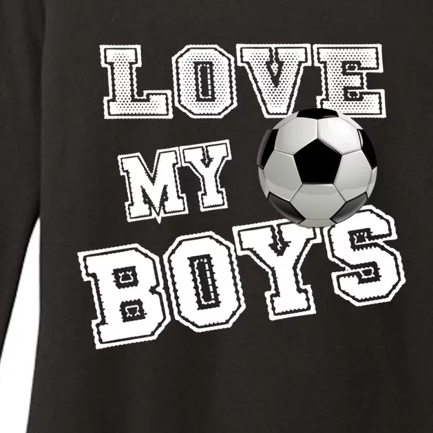 Soccer Ball Cute Soccer Mom Love My Soccer Futbol Funny Gift Womens CVC Long Sleeve Shirt