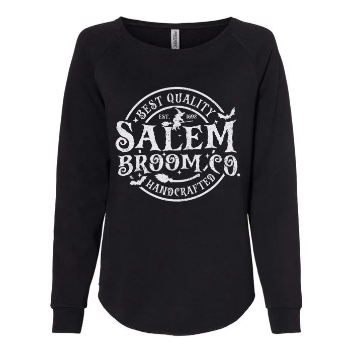 Salem Broom Company Est 1692 Halloween Classic Funny Witch Womens California Wash Sweatshirt