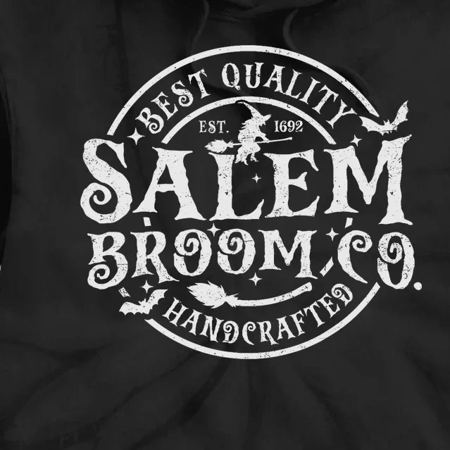 Salem Broom Company Est 1692 Halloween Classic Funny Witch Tie Dye Hoodie