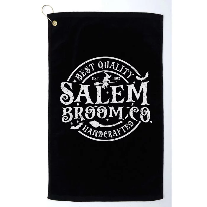 Salem Broom Company Est 1692 Halloween Classic Funny Witch Platinum Collection Golf Towel