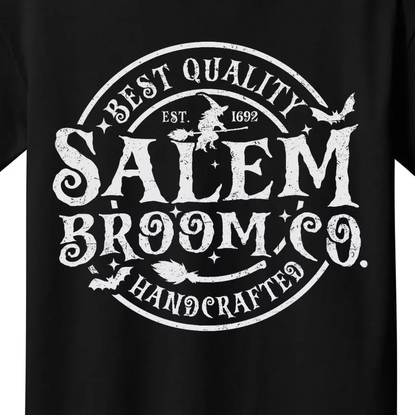 Salem Broom Company Est 1692 Halloween Classic Funny Witch Kids T-Shirt