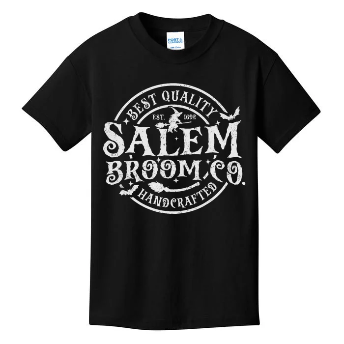 Salem Broom Company Est 1692 Halloween Classic Funny Witch Kids T-Shirt