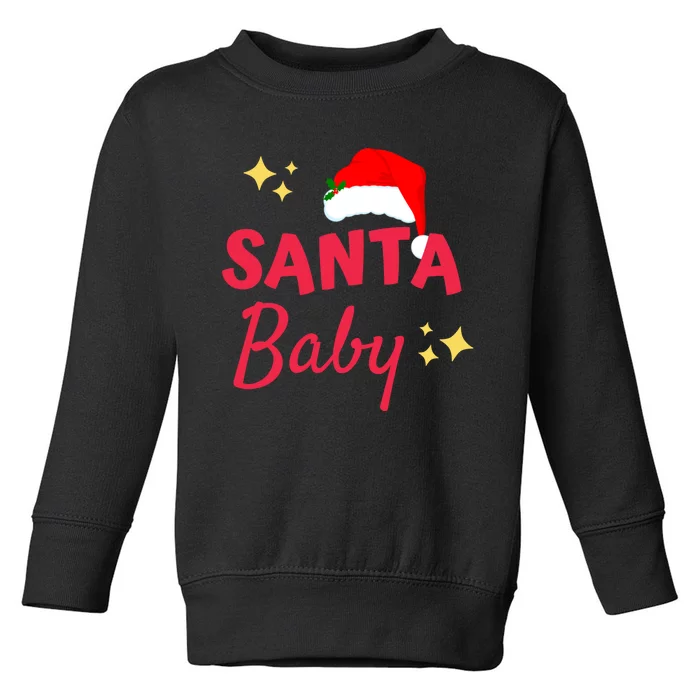 Santa Baby Christmas Toddler Sweatshirt