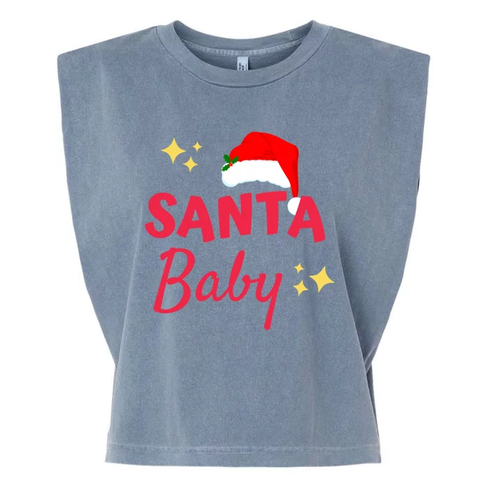 Santa Baby Christmas Garment-Dyed Women's Muscle Tee