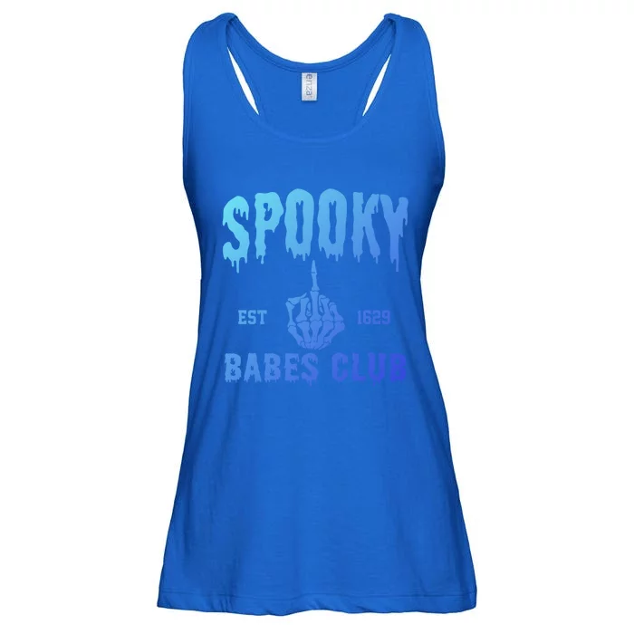 Spooky Babes Club Halloween Salem Witchy Spooky Season Gift Ladies Essential Flowy Tank