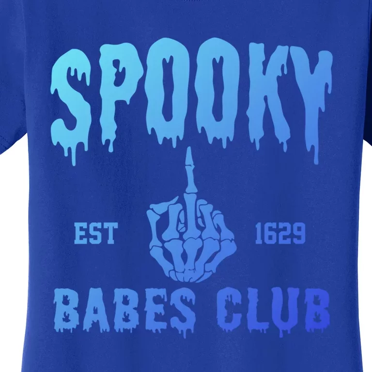 Spooky Babes Club Halloween Salem Witchy Spooky Season Gift Women's T-Shirt