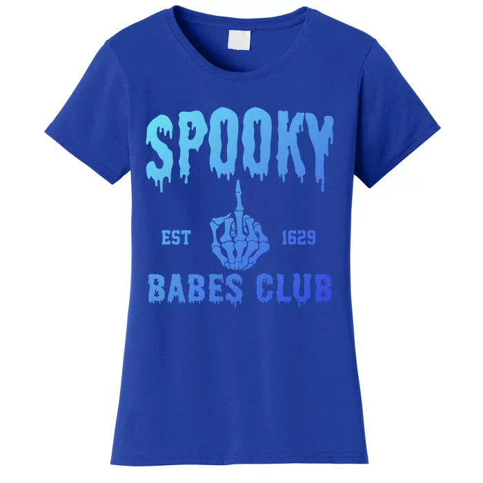 Spooky Babes Club Halloween Salem Witchy Spooky Season Gift Women's T-Shirt