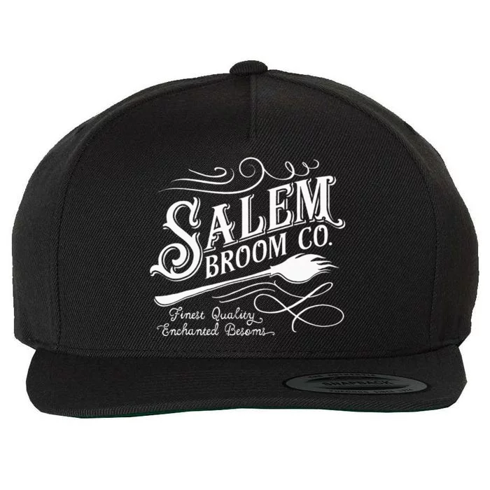 Salem Broom Company Est 1692 Halloween Wool Snapback Cap