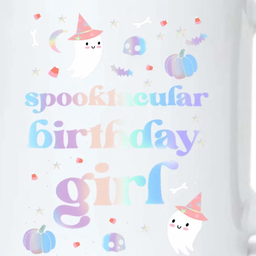 Spooktacular Birthday Cute Ghost Halloween Party Retro Gift Black Color Changing Mug