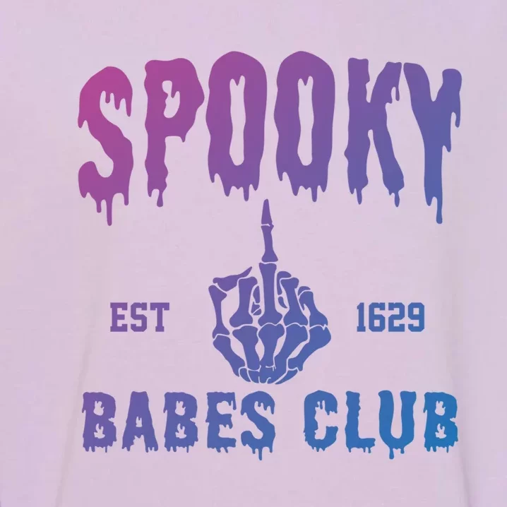 Spooky Babes Club Halloween Salem Witchy Spooky Season Gift Garment-Dyed Sweatshirt