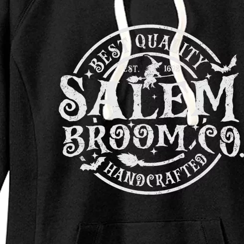 Salem Broom Company Est 1692 Halloween Classic Funny Witch Women's Fleece Hoodie