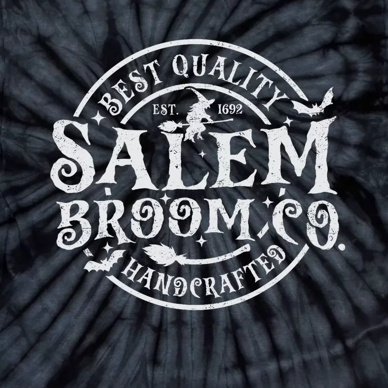 Salem Broom Company Est 1692 Halloween Classic Funny Witch Tie-Dye T-Shirt