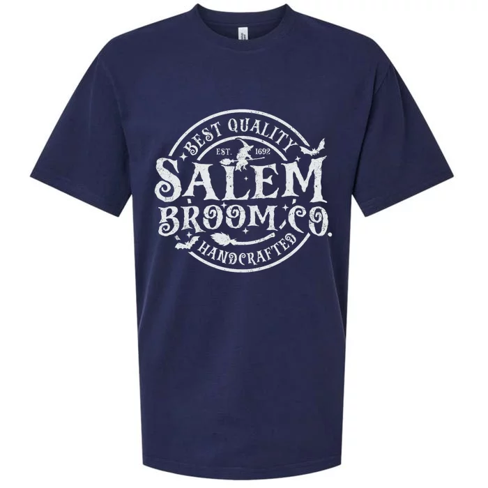 Salem Broom Company Est 1692 Halloween Classic Funny Witch Sueded Cloud Jersey T-Shirt