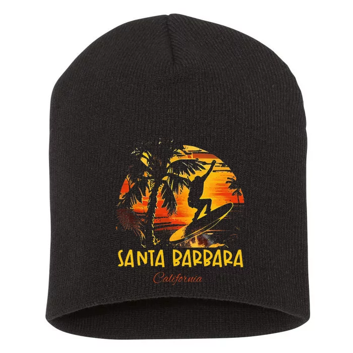 Santa Barbara California Short Acrylic Beanie