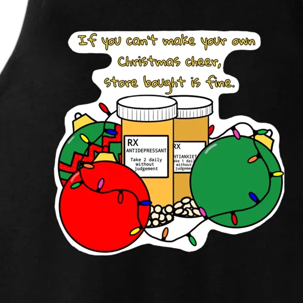 Store Bought Christmas Cheer Ladies Tri-Blend Wicking Tank