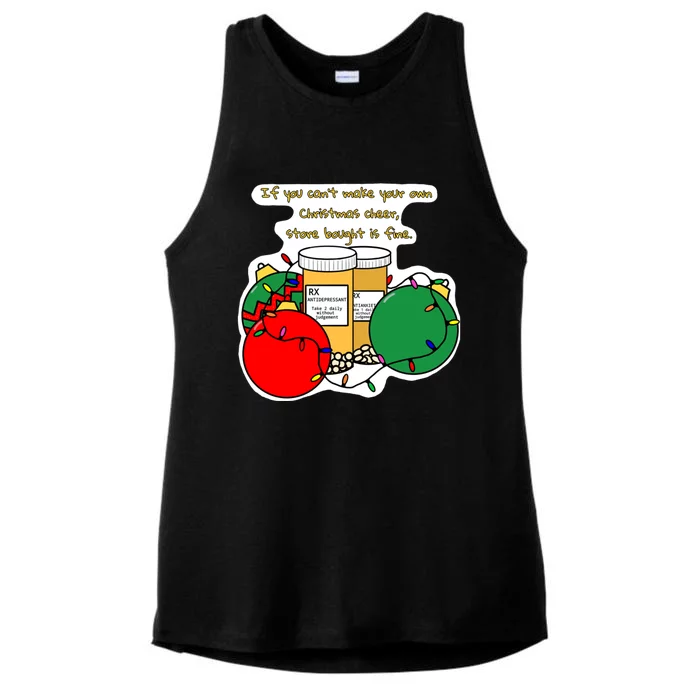 Store Bought Christmas Cheer Ladies Tri-Blend Wicking Tank