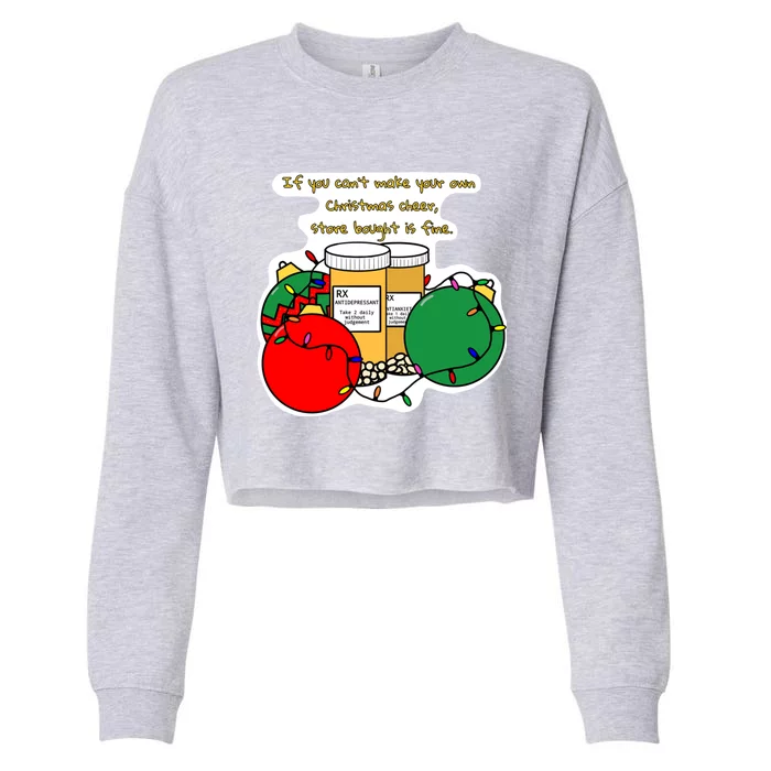 Store Bought Christmas Cheer Cropped Pullover Crew