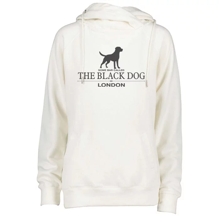 Some Bar Called The Black Dog London Ttpd Womens Funnel Neck Pullover Hood